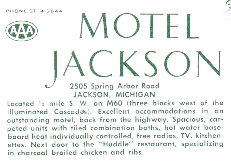 Motel Jackson - Vintage Postcard